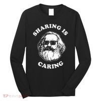 Sharing Is Caring Karl Marx Long Sleeve Shirt thumb 0