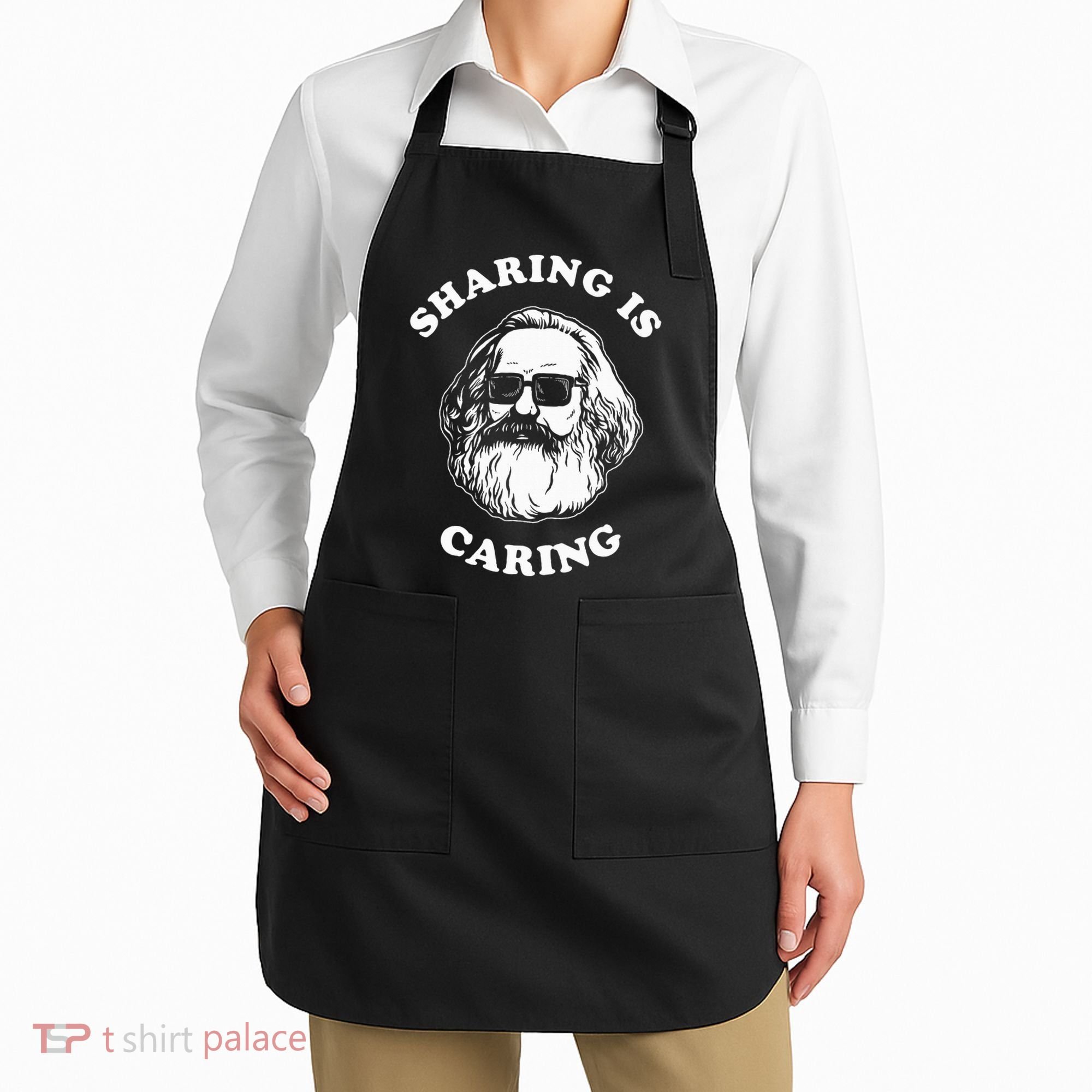 Sharing Is Caring Karl Marx Apron