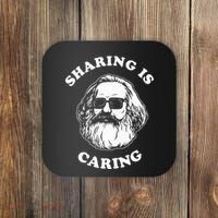 Sharing Is Caring Karl Marx Coaster thumb 0
