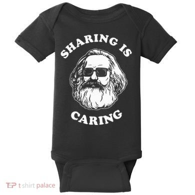 Sharing Is Caring Karl Marx Baby Bodysuit