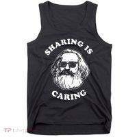 Sharing Is Caring Karl Marx Tank Top thumb 0
