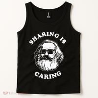 Sharing Is Caring Karl Marx Tank Top thumb 2
