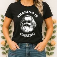Sharing Is Caring Karl Marx Women's T-Shirt thumb 2