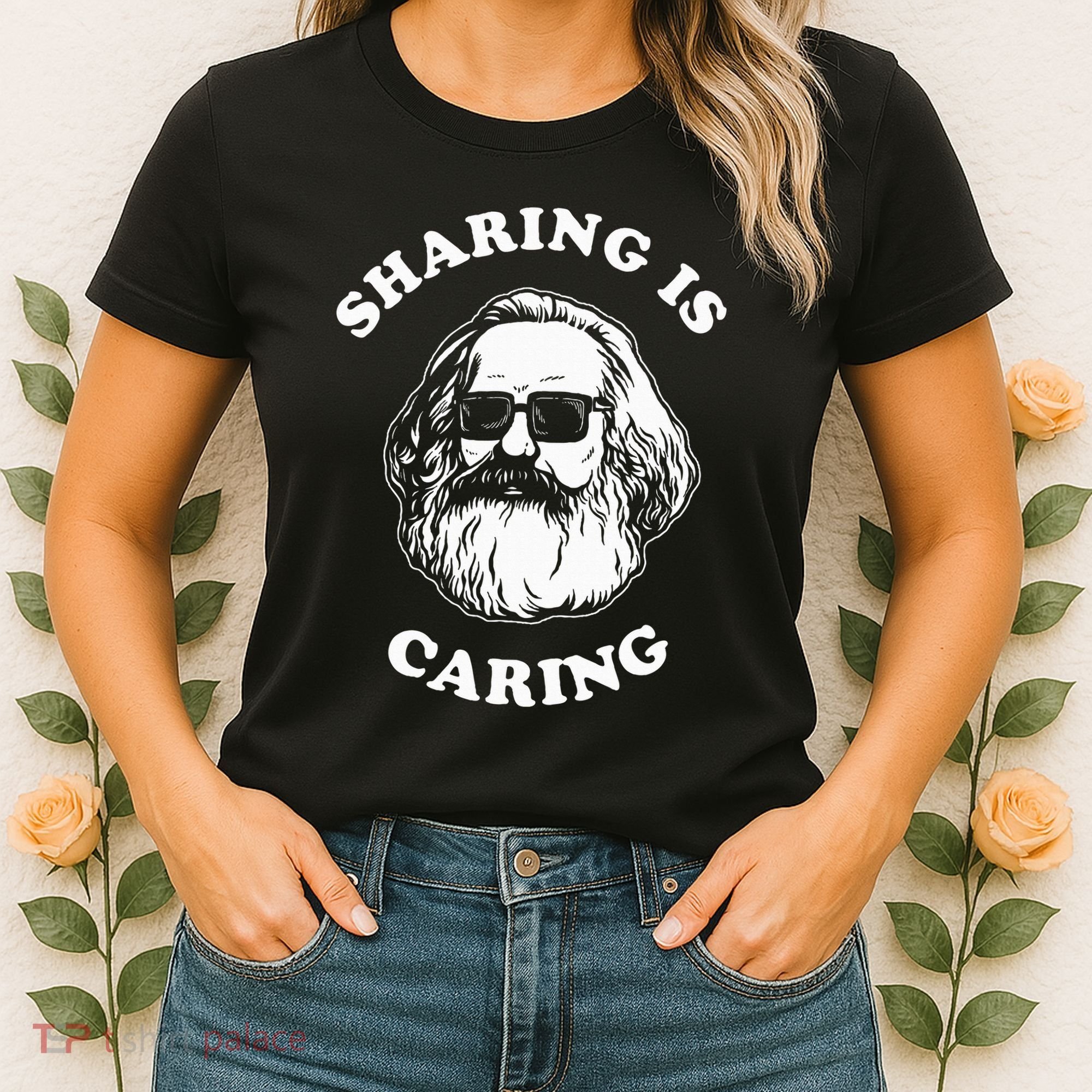 Sharing Is Caring Karl Marx Women's T-Shirt