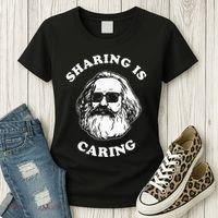 Sharing Is Caring Karl Marx Women's T-Shirt thumb 3