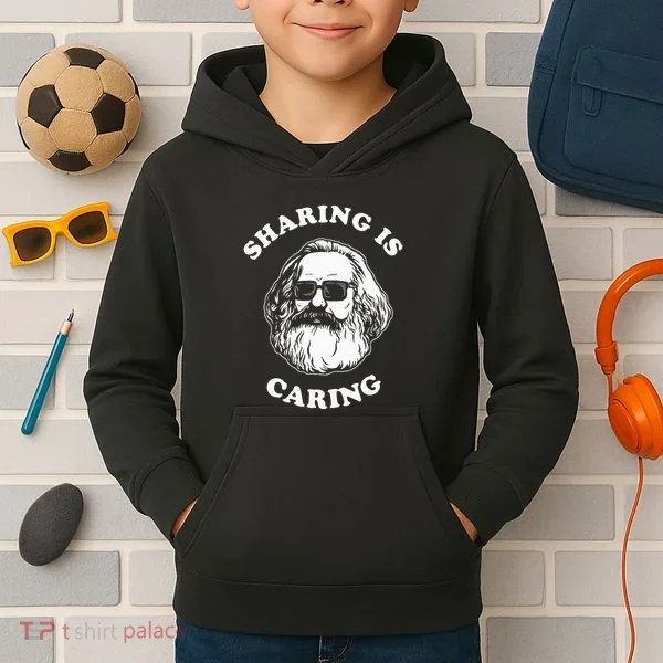 Sharing Is Caring Karl Marx Kids Hoodie