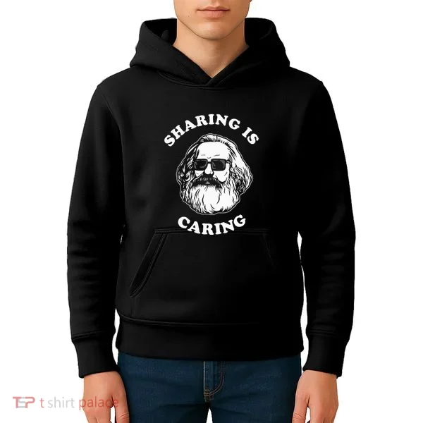 Sharing Is Caring Karl Marx Kids Hoodie