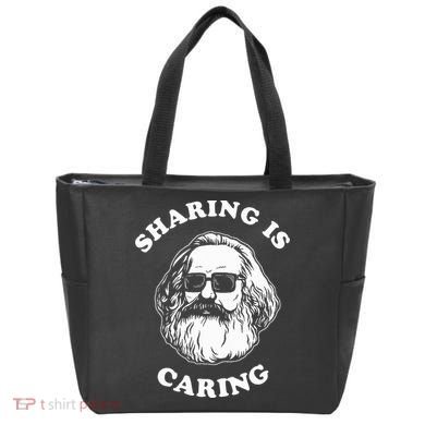 Sharing Is Caring Karl Marx Tote Bag