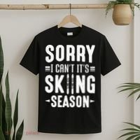 Sory I Cant Its Skiing Season Funny Skiing Gift T-Shirt thumb 2