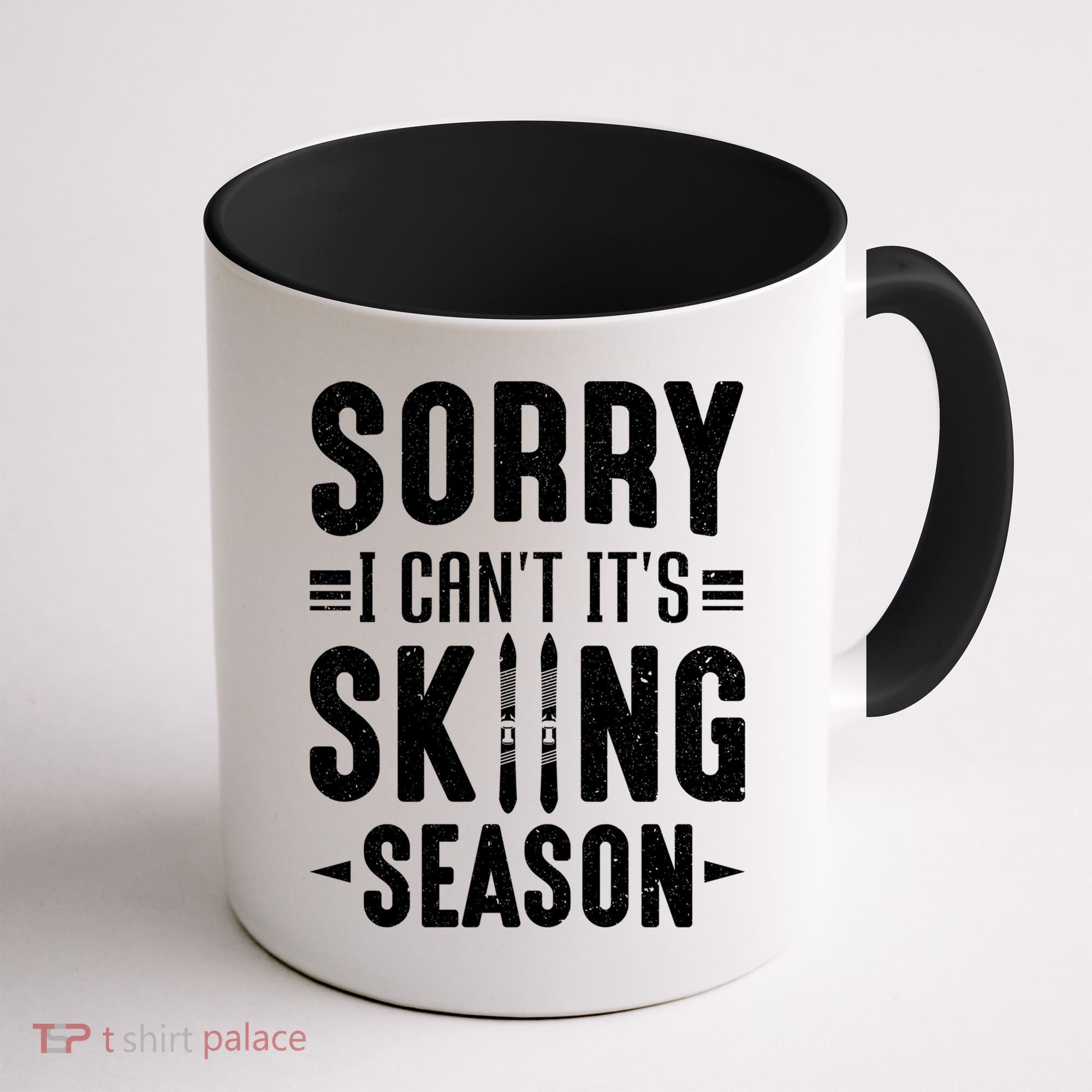 Sory I Cant Its Skiing Season Funny Skiing Gift Coffee Mug