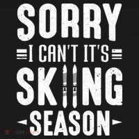 Sory I Cant Its Skiing Season Funny Skiing Gift Mousepad thumb 1
