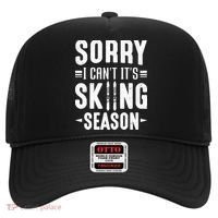 Sory I Cant Its Skiing Season Funny Skiing Gift Hat thumb 0