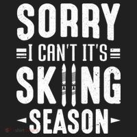Sory I Cant Its Skiing Season Funny Skiing Gift Hat thumb 2