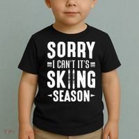 Sory I Cant Its Skiing Season Funny Skiing Gift Toddler T-Shirt thumb 2