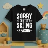 Sory I Cant Its Skiing Season Funny Skiing Gift Toddler T-Shirt thumb 3
