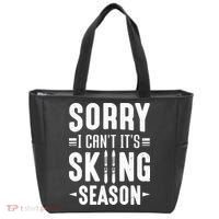 Sory I Cant Its Skiing Season Funny Skiing Gift Tote Bag thumb 0