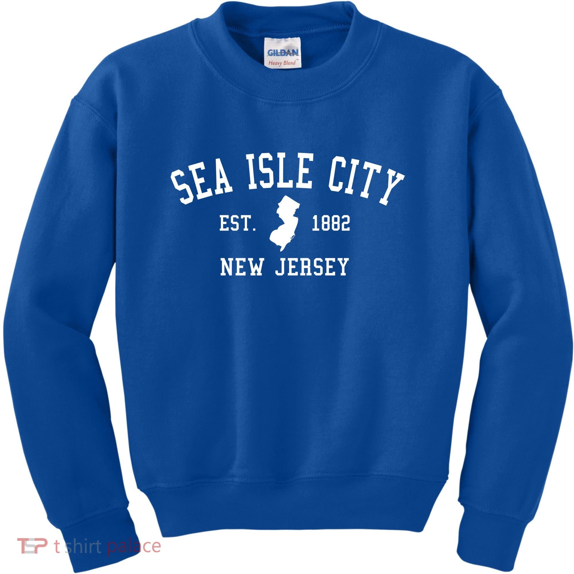 Sea Isle City New Jersey Collegiate Gift Great Gift Kids Sweatshirt