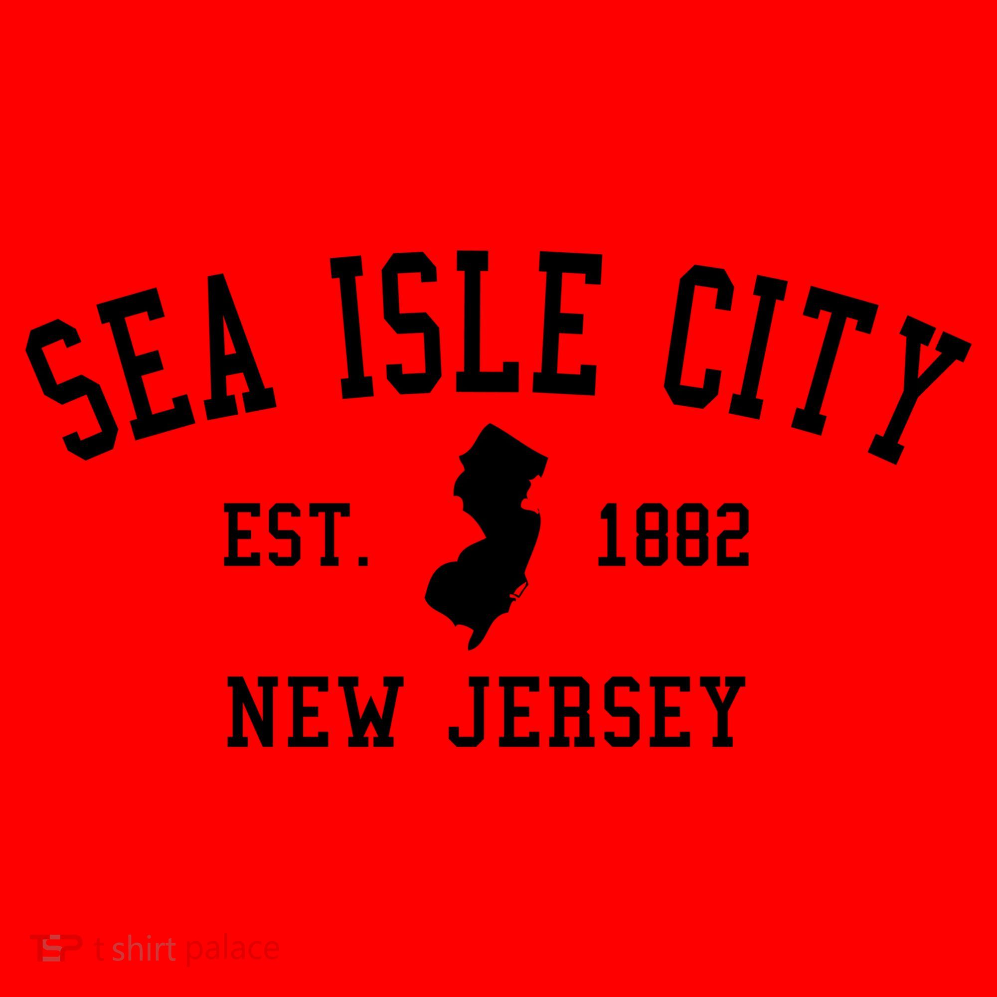Sea Isle City New Jersey Collegiate Gift Great Gift Santa Hat