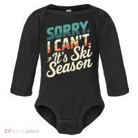 Sorry I CanT ItS Ski Season Winter Sports Baby Long Sleeve Bodysuit thumb 0