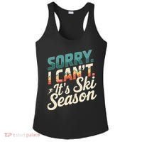 Sorry I CanT ItS Ski Season Winter Sports Ladies PosiCharge Competitor Racerback Tank thumb 0