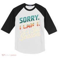 Sorry I CanT ItS Ski Season Winter Sports Kids Colorblock Raglan Jersey thumb 0