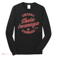 Shota Imanaga Chicago Baseball Vintage Cursive Long Sleeve Shirt thumb 0