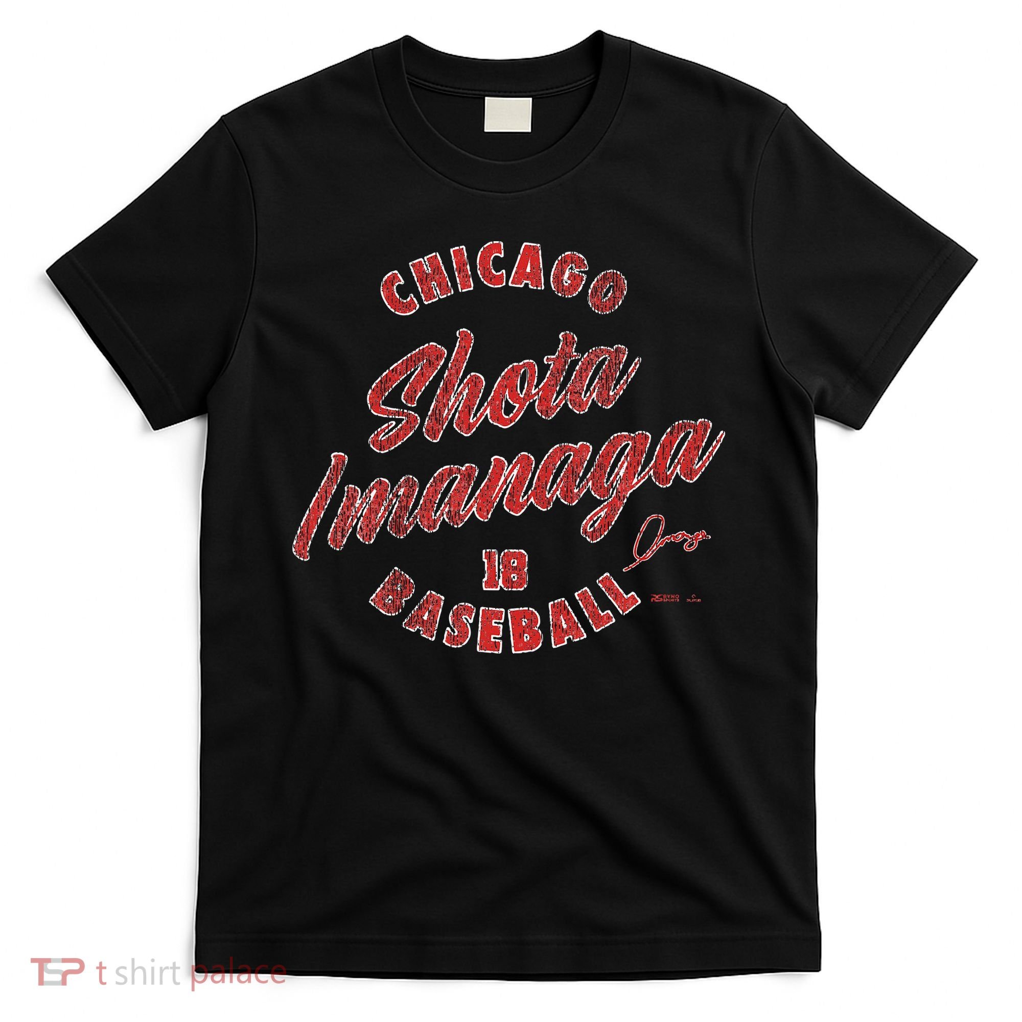 Shota Imanaga Chicago Baseball Vintage Cursive T-Shirt