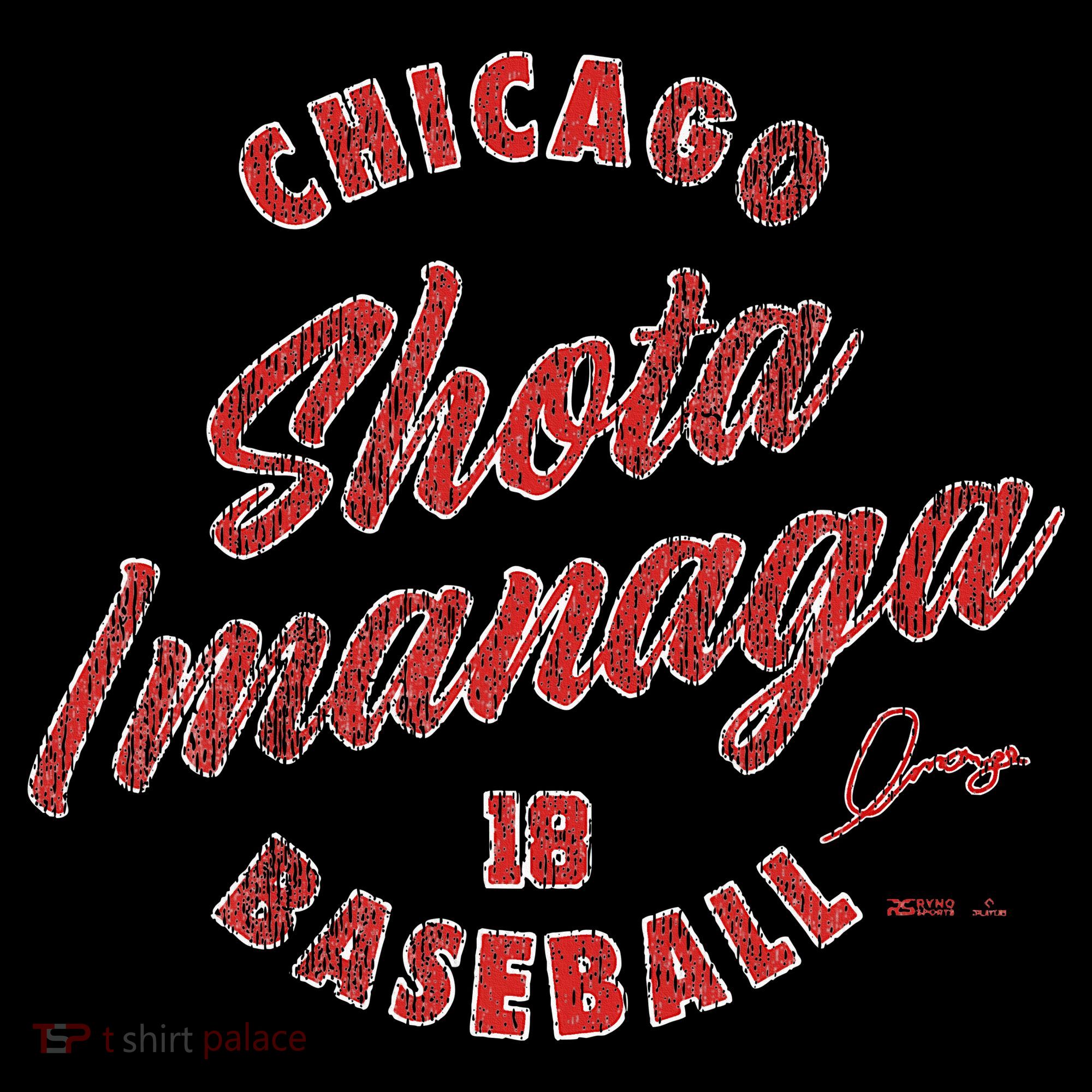 Shota Imanaga Chicago Baseball Vintage Cursive T-Shirt