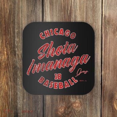 Shota Imanaga Chicago Baseball Vintage Cursive Coaster
