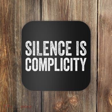 Silence Is Complicity Resist March Protest Vote 2020 Coaster