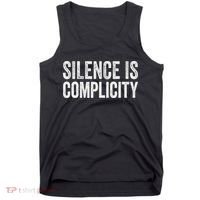 Silence Is Complicity Resist March Protest Vote 2020 Tank Top thumb 0