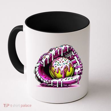 Softball  Ice Cream Sprinkles Softball Glove Gift Coffee Mug