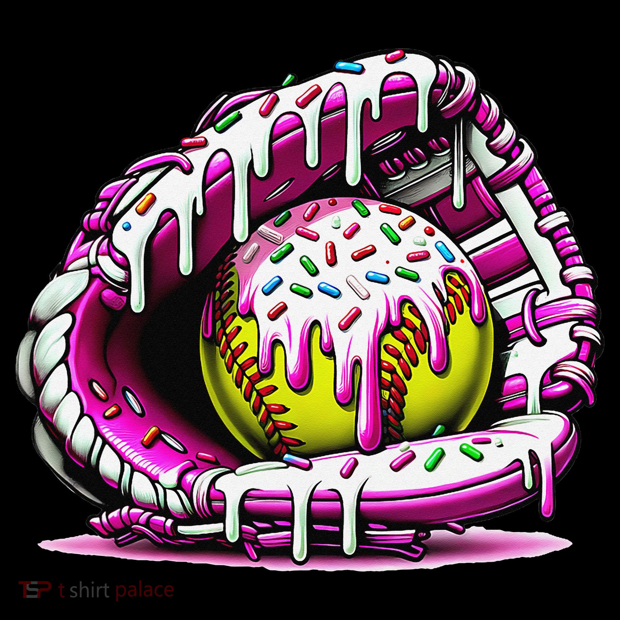 Softball  Ice Cream Sprinkles Softball Glove Gift Coffee Mug