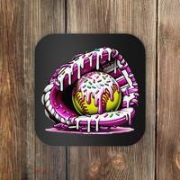 Softball  Ice Cream Sprinkles Softball Glove Gift Coaster thumb 0