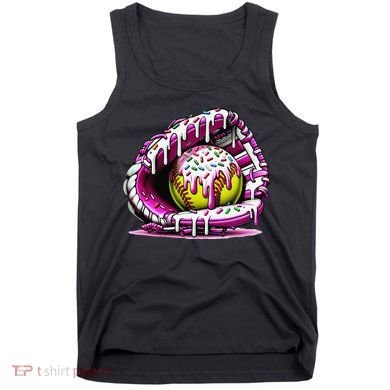 Softball  Ice Cream Sprinkles Softball Glove Gift Tank Top