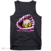 Softball  Ice Cream Sprinkles Softball Glove Gift Tank Top thumb 0