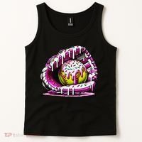 Softball  Ice Cream Sprinkles Softball Glove Gift Tank Top thumb 2