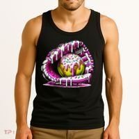 Softball  Ice Cream Sprinkles Softball Glove Gift Tank Top thumb 3