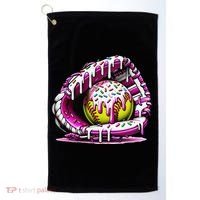 Softball  Ice Cream Sprinkles Softball Glove Gift Golf Towel thumb 0