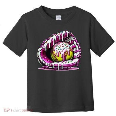 Softball  Ice Cream Sprinkles Softball Glove Gift Toddler T-Shirt
