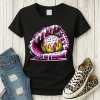 Softball  Ice Cream Sprinkles Softball Glove Gift Women's T-Shirt thumb 3