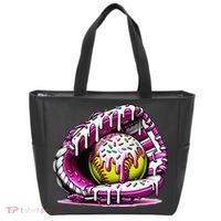 Softball  Ice Cream Sprinkles Softball Glove Gift Tote Bag thumb 0
