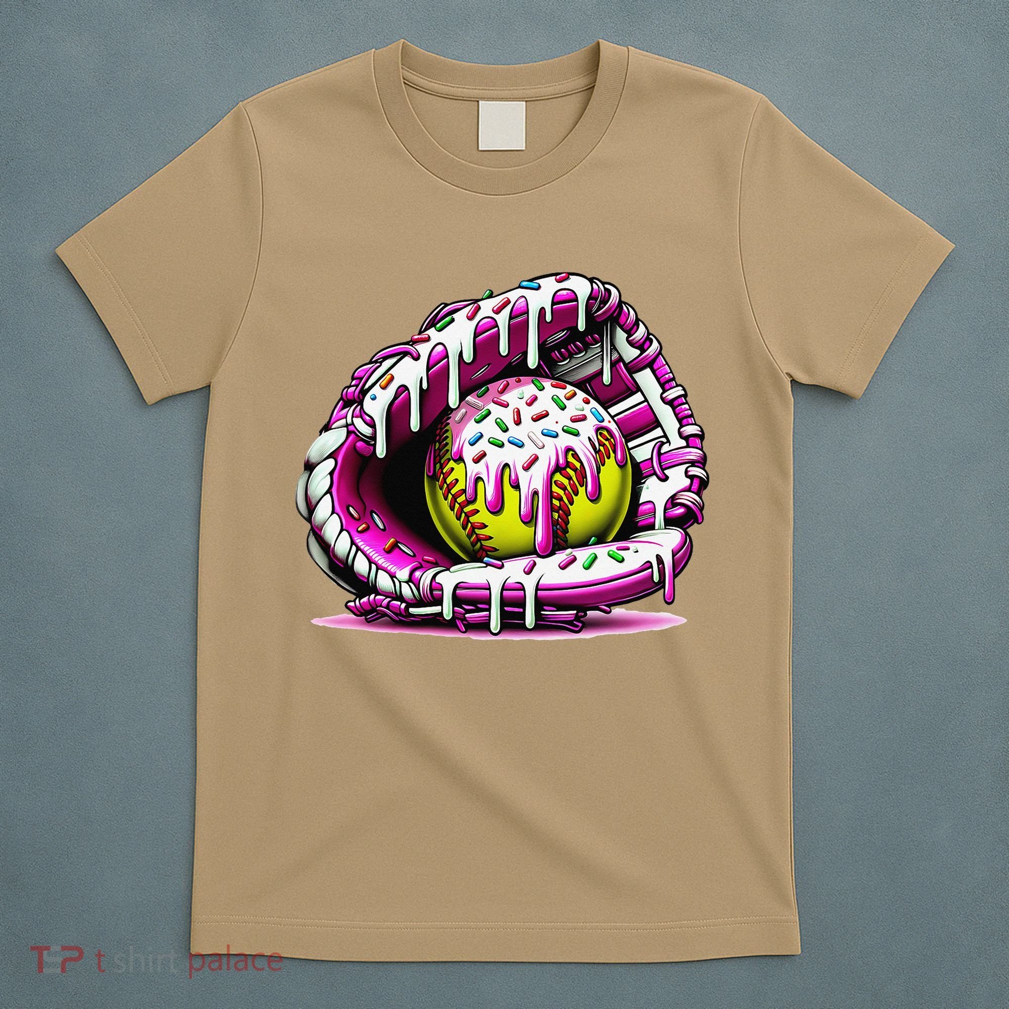 Softball  Ice Cream Sprinkles Softball Glove Gift T-Shirt