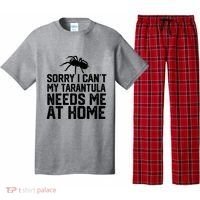 Sorry I CanT My Tarantula Needs Me At Home Pajama Set thumb 0