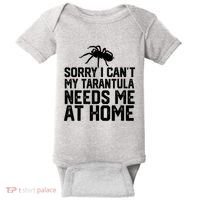 Sorry I CanT My Tarantula Needs Me At Home Baby Bodysuit thumb 0