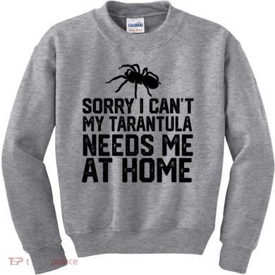 Sorry I CanT My Tarantula Needs Me At Home Kids Sweatshirt