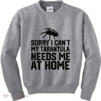 Sorry I CanT My Tarantula Needs Me At Home Kids Sweatshirt thumb 0