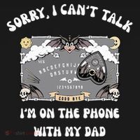 Sorry I CanT Talk IM On The Phone With My Dad Ouija Board Visor thumb 3