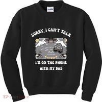 Sorry I CanT Talk IM On The Phone With My Dad Ouija Board Kids Sweatshirt thumb 0