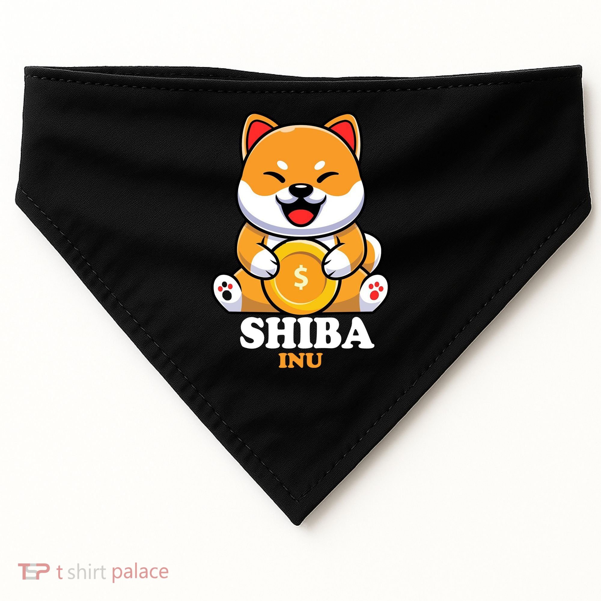 Shiba Inu Crypto Currency Cute USA-Made Doggie Bandana